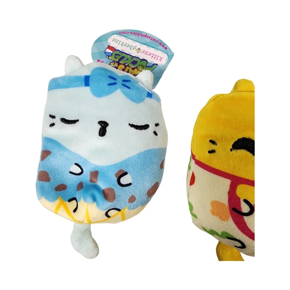 Cats vs Pickles 2 Pack Lil Mint Chippie Lil Slice Plush Toys‎ Set Lot